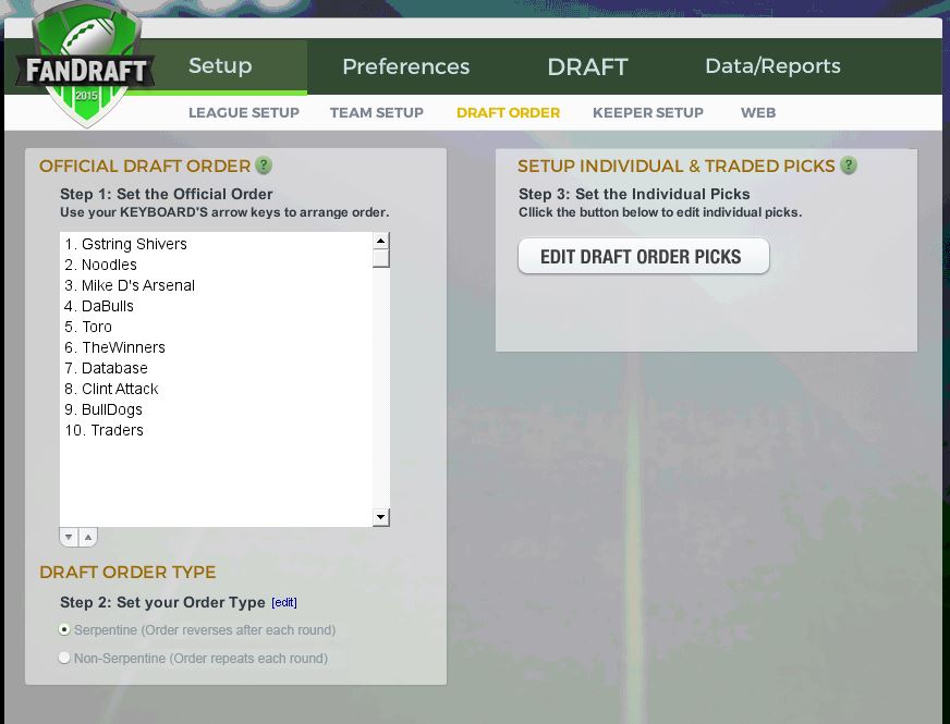 Online Fantasy Football Drafts with FanDraft — FanDraft