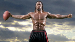 40 yard dash: 4.38, 225 lb bench press – 33 reps, 42 inch vertical jump - This man is a beast!