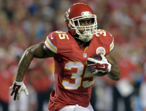 Charcandrick West has some nice moves, time to see if he can be a big time back.