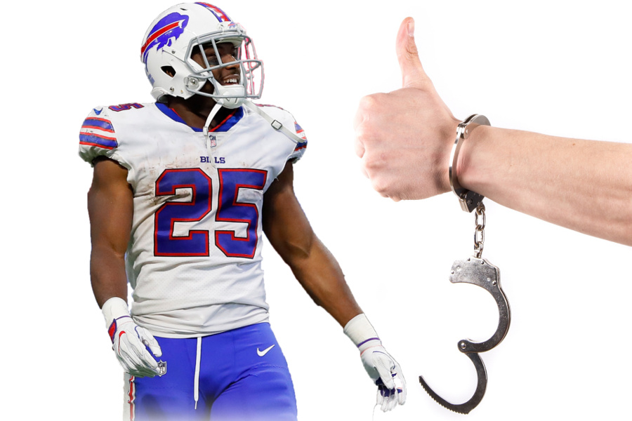 LeSean McCoy Handcuff